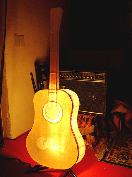 画像1: 【インテリア照明】 ギター型
